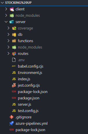 Server folder structure